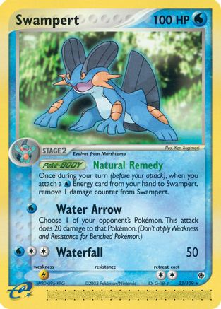 Swampert 023/109 - Reverse Holofoil Ruby and Sapphire