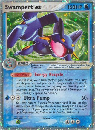 Swampert ex 098/100 - Holofoil Crystal Guardians