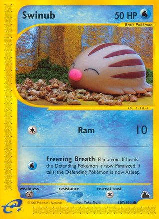 Swinub 107/144 - Reverse Holofoil Skyridge