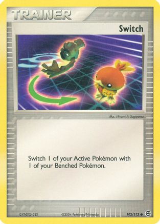 Switch 102/112 - Reverse Holofoil FireRed & LeafGreen