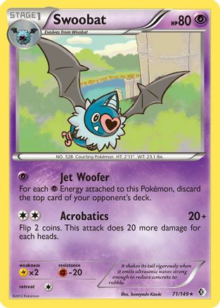 Swoobat 071/149 - Reverse Holofoil Boundaries Crossed