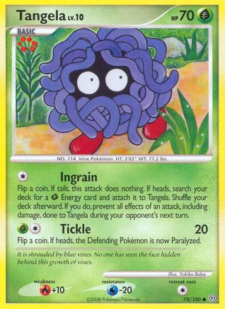 Tangela 078/100  - Reverse Holofoil Stormfront