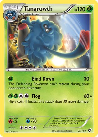 Tangrowth 002/113  - Reverse Holofoil Legendary Treasures