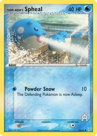Team Aqua's Spheal 056/95 - Reverse Holofoil Team Magma vs Team Aqua