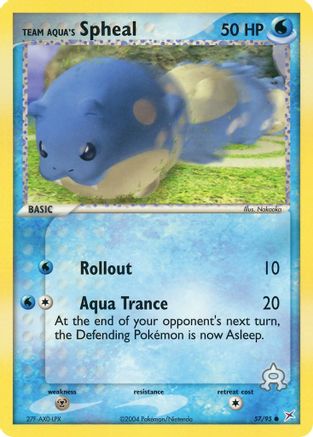 Team Aqua's Spheal 057/95 - Reverse Holofoil Team Magma vs Team Aqua