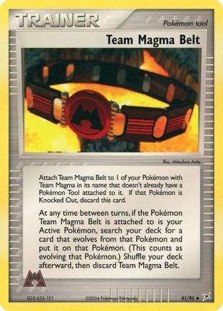 Team Magma Belt 081/95 - Reverse Holofoil Team Magma vs Team Aqua