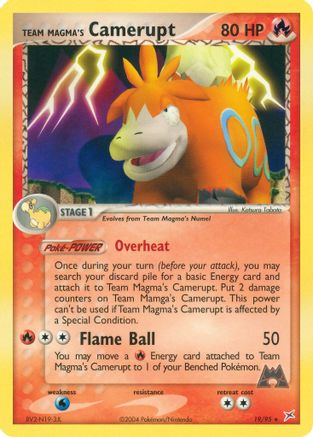 Team Magma's Camerupt 019/95 - Reverse Holofoil Team Magma vs Team Aqua