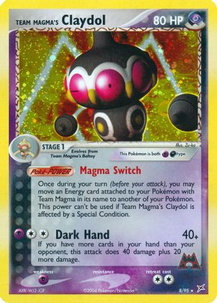 Team Magma's Claydol 008/95 - Holofoil Team Magma vs Team Aqua