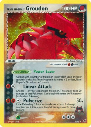 Team Magma's Groudon 009/95 - Holofoil Team Magma vs Team Aqua