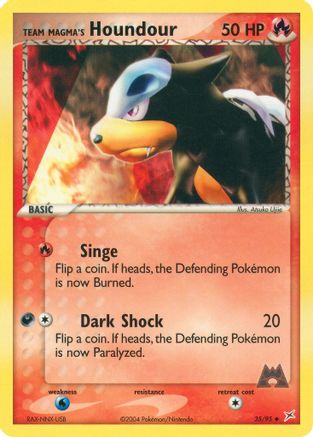 Team Magma's Houndour 035/95 - Reverse Holofoil Team Magma vs Team Aqua