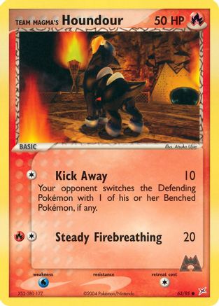 Team Magma's Houndour 063/95 - Reverse Holofoil Team Magma vs Team Aqua