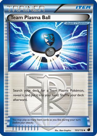 Team Plasma Ball (Team Plasma) 105/116  - Reverse Holofoil Plasma Freeze