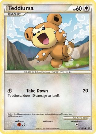 Teddiursa 065/95  - Reverse Holofoil Unleashed