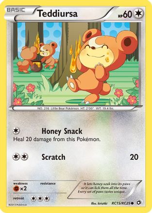 Teddiursa RC15/RC25  - Holofoil Legendary Treasures Radiant Collection