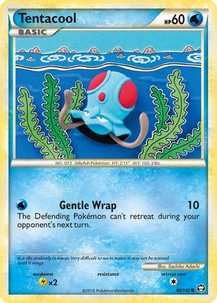 Tentacool 080/102  - Reverse Holofoil Triumphant