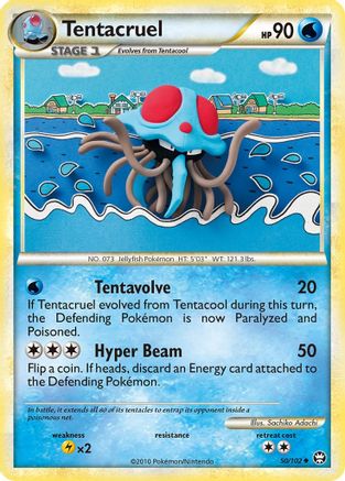 Tentacruel 050/102  - Reverse Holofoil Triumphant