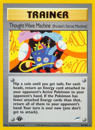 Thought Wave Machine (Rocket's Secret Machine) 096/105 - 1st Edition Neo Destiny