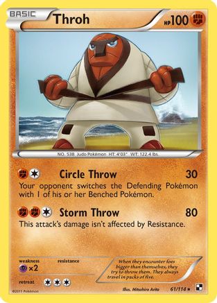 Throh 061/114  - Reverse Holofoil Black and White