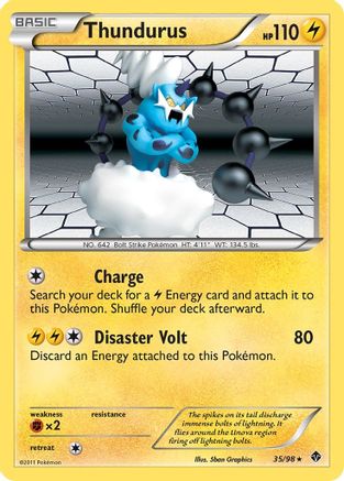 Thundurus 035/98  - Reverse Holofoil Emerging Powers
