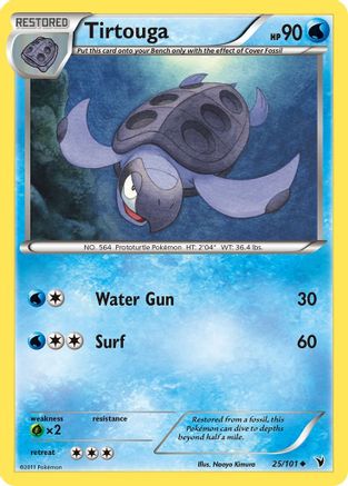 Tirtouga 025/101  - Reverse Holofoil Noble Victories