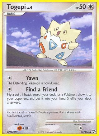 Togepi 088/106  - Reverse Holofoil Great Encounters