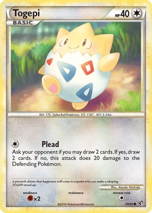 Togepi 070/90  - Reverse Holofoil Undaunted