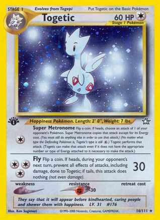 Togetic 016/111 - 1st Edition Holofoil Neo Genesis