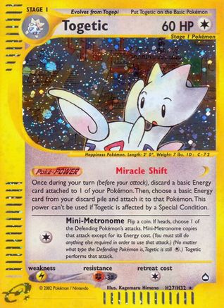 Togetic H27/H32 - Holofoil Aquapolis