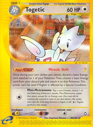 Togetic 039/147 - Reverse Holofoil Aquapolis