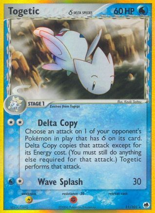 Togetic (Delta Species) 011/101 - Reverse Holofoil Dragon Frontiers