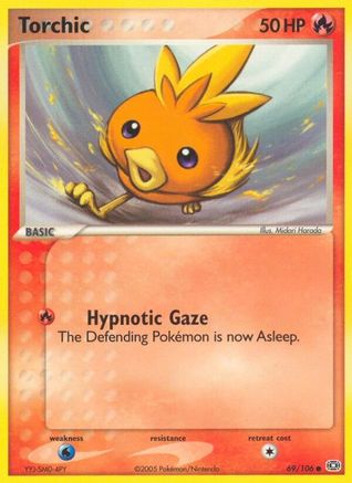 Torchic 069/106 - Reverse Holofoil Emerald