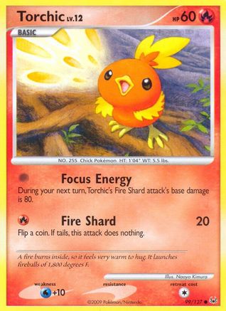 Torchic 099/127  - Reverse Holofoil Platinum