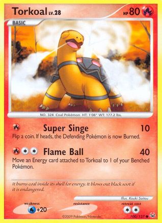 Torkoal 100/127 - Reverse Holofoil Platinum