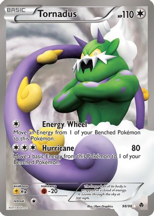 Tornadus 098/98  - Holofoil Emerging Powers
