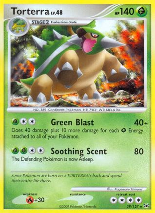 Torterra 039/127  - Reverse Holofoil Platinum