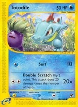 Totodile 134/165 - Reverse Holofoil Expedition