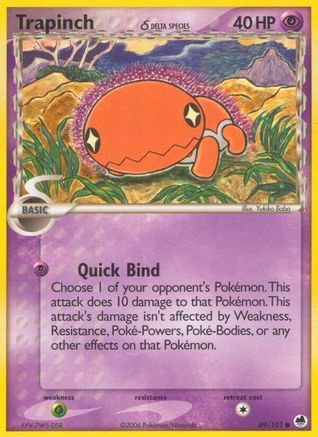 Trapinch (Delta Species) 069/101 - Reverse Holofoil Dragon Frontiers