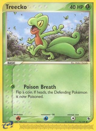 Treecko 075/109 - Reverse Holofoil Ruby and Sapphire