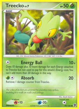 Treecko 090/106  - Reverse Holofoil Great Encounters