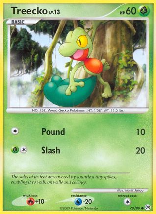 Treecko 079/99  - Reverse Holofoil Arceus