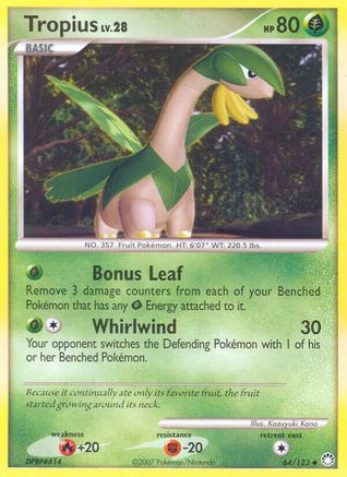 Tropius 064/123  - Reverse Holofoil Mysterious Treasures