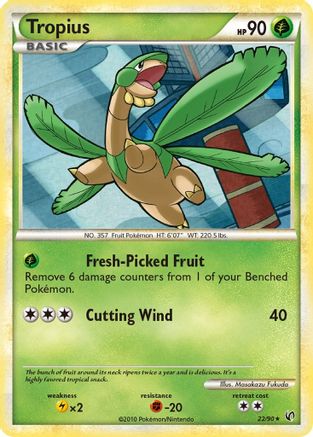 Tropius 022/90  - Reverse Holofoil Undaunted