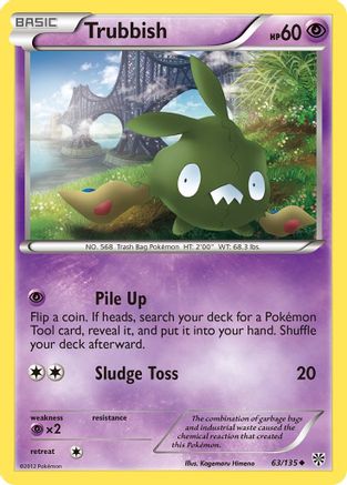 Trubbish 063/135  - Reverse Holofoil Plasma Storm