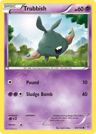 Trubbish 064/135  - Reverse Holofoil Plasma Storm
