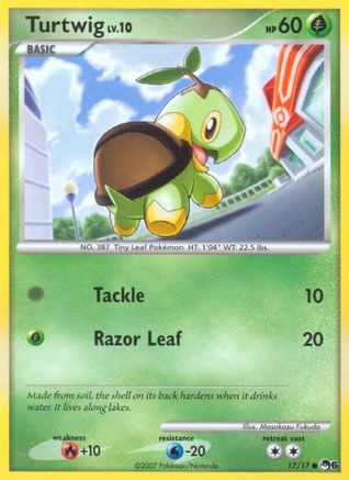 Turtwig 017  - Holofoil POP Series 6