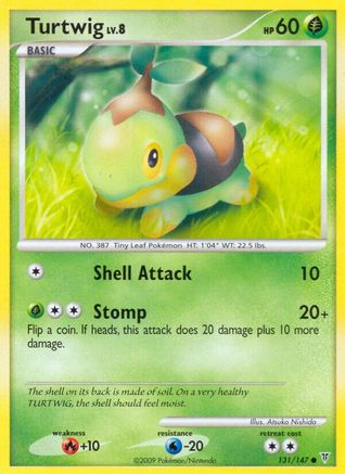 Turtwig 131/147  - Reverse Holofoil Supreme Victors