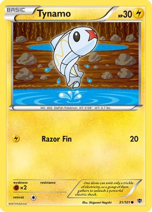 Tynamo 031/101  - Reverse Holofoil Plasma Blast