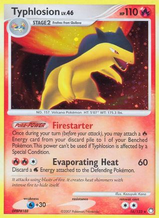 Typhlosion 016/123  - Holofoil Mysterious Treasures