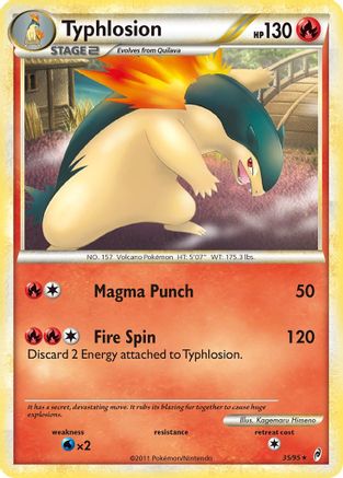 Typhlosion 035/95  - Reverse Holofoil Call of Legends
