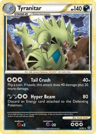 Tyranitar 026/95  - Reverse Holofoil Unleashed